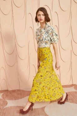 ULLA JOHNSON Imani Skirt - Mimosa -Olivia Fashion Shop ULLA JOHNSON Imani Skirt MIMOSA 0088