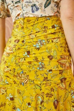 ULLA JOHNSON Imani Skirt - Mimosa -Olivia Fashion Shop ULLA JOHNSON Imani Skirt MIMOSA 0114