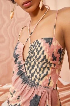 ULLA JOHNSON Imara Dress - Honeycomb -Olivia Fashion Shop ULLA JOHNSON Imara Dress HONEYCOMB 02 ALT