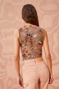 ULLA JOHNSON Ines Top - Wheat Flower -Olivia Fashion Shop ULLA JOHNSON Ines Top WHEAT FLOWER 0085