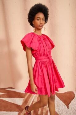 ULLA JOHNSON Jessa Dress - Orchid 9 ULLA JOHNSON Jessa Dress - Orchid -Olivia Fashion Shop ULLA JOHNSON Jessa Dress ORCHID 05