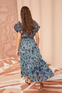 ULLA JOHNSON Josette Skirt - Morning Glory -Olivia Fashion Shop ULLA JOHNSON Josette Skirt MORNING GLORY 04
