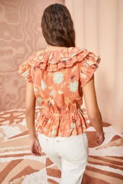 ULLA JOHNSON Kaede Top - Mesa Floral -Olivia Fashion Shop ULLA JOHNSON Kaede Top MESA FLORAL 04