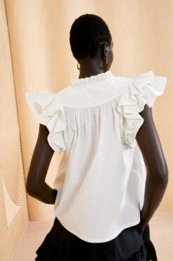 ULLA JOHNSON Lei Top - Blanc 8 ULLA JOHNSON Lei Top - Blanc -Olivia Fashion Shop ULLA JOHNSON LEI TOP BLANC 04