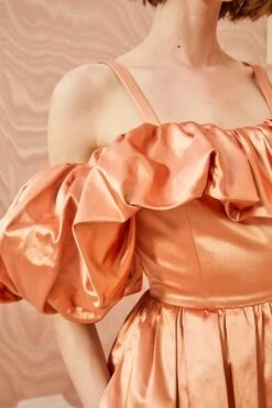 ULLA JOHNSON Lelita Dress - Copper -Olivia Fashion Shop ULLA JOHNSON Lelita Dress COPPER 0096