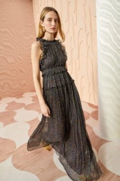 ULLA JOHNSON Lirra Gown - Peridot -Olivia Fashion Shop ULLA JOHNSON Lirra Gown PERIDOT 01 MAIN