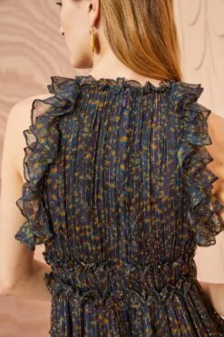 ULLA JOHNSON Lirra Gown - Peridot -Olivia Fashion Shop ULLA JOHNSON Lirra Gown PERIDOT 05