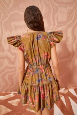 ULLA JOHNSON Loretta Dress - Bamboo -Olivia Fashion Shop ULLA JOHNSON Loretta Dress BAMBOO 04