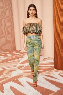 ULLA JOHNSON Lyla Top - Woodland -Olivia Fashion Shop ULLA JOHNSON Lyla Top WOODLAND 0033