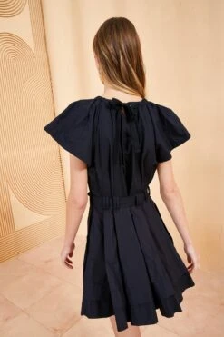 ULLA JOHNSON Mae Dress - Noir -Olivia Fashion Shop ULLA JOHNSON MAE DRESS NOIR 04