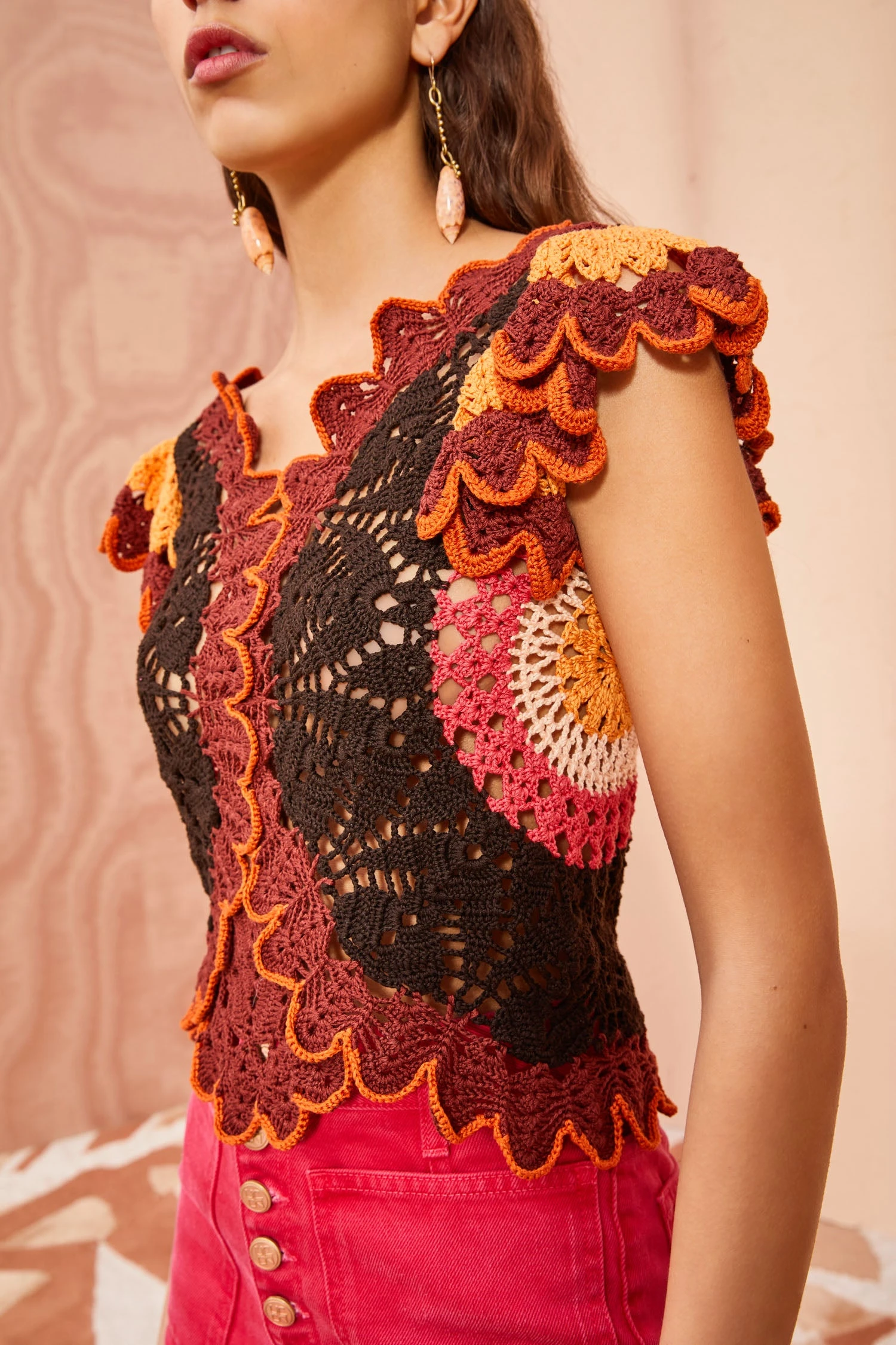 ULLA JOHNSON Magdalena Top - Pomegranate 4 ULLA JOHNSON Magdalena Top - Pomegranate - Image 4