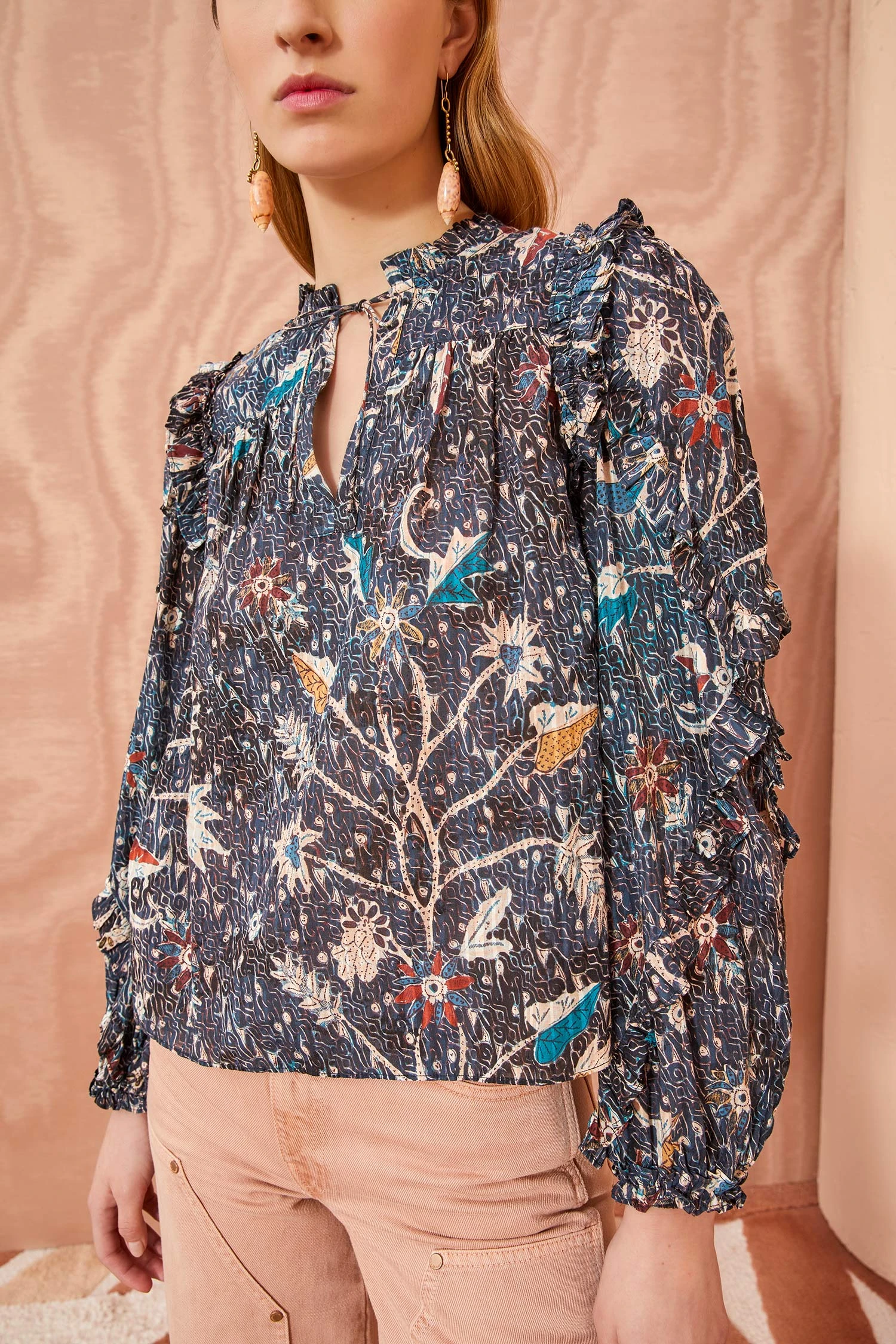 ULLA JOHNSON Manet Blouse - Jet 2 ULLA JOHNSON Manet Blouse - Jet - Image 2
