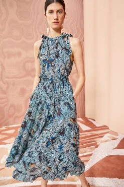 ULLA JOHNSON Mariam Dress - Morning Glory -Olivia Fashion Shop ULLA JOHNSON Mariam Dress MORNING GLORY 03