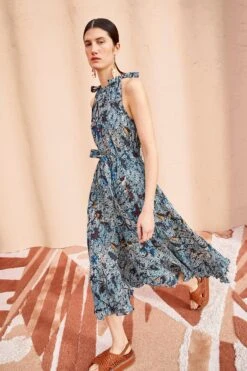 ULLA JOHNSON Mariam Dress - Morning Glory -Olivia Fashion Shop ULLA JOHNSON Mariam Dress MORNING GLORY 05