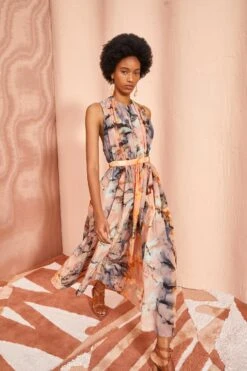 ULLA JOHNSON Marietta Dress - Fire Opal