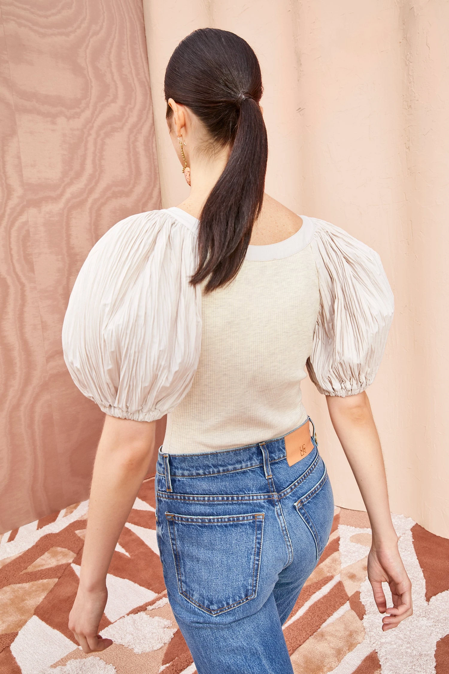 ULLA JOHNSON Marika Top - Cobblestone 4 ULLA JOHNSON Marika Top - Cobblestone - Image 4