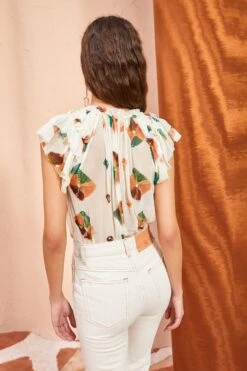 ULLA JOHNSON Marilyn Top - Aurora -Olivia Fashion Shop ULLA JOHNSON Marilyn Top AURORA 04