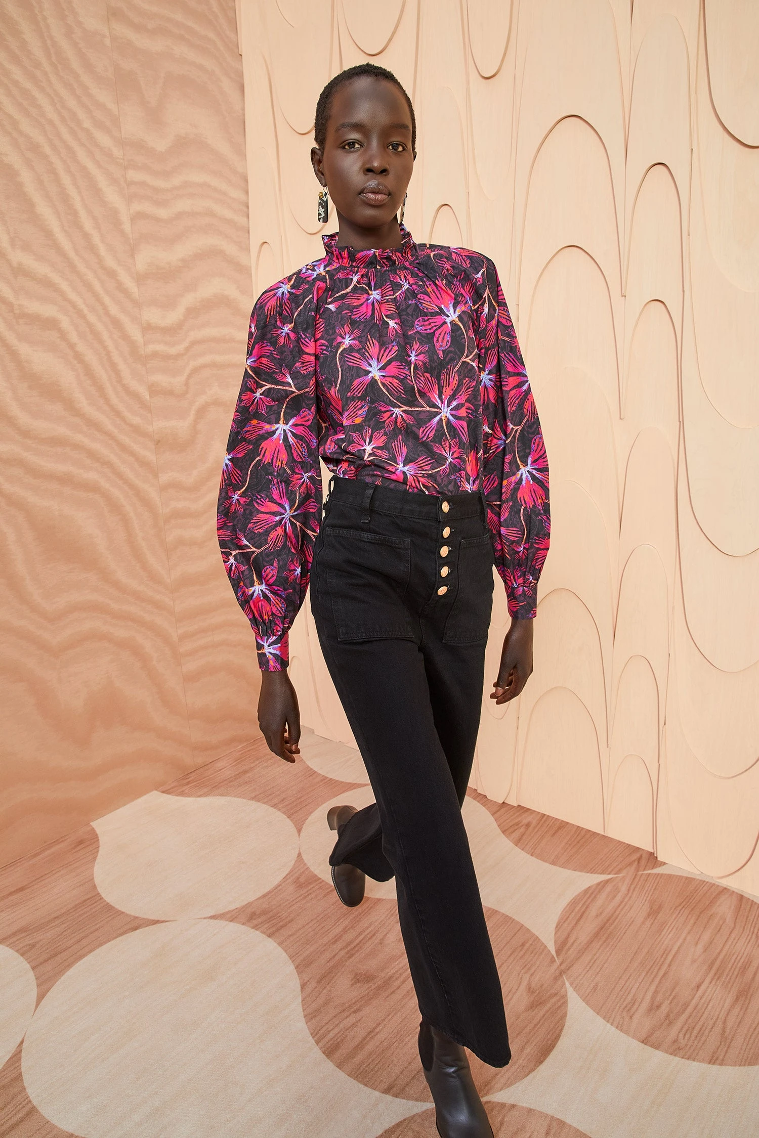 ULLA JOHNSON Marlie Blouse - Zinnia 1 ULLA JOHNSON Marlie Blouse - Zinnia