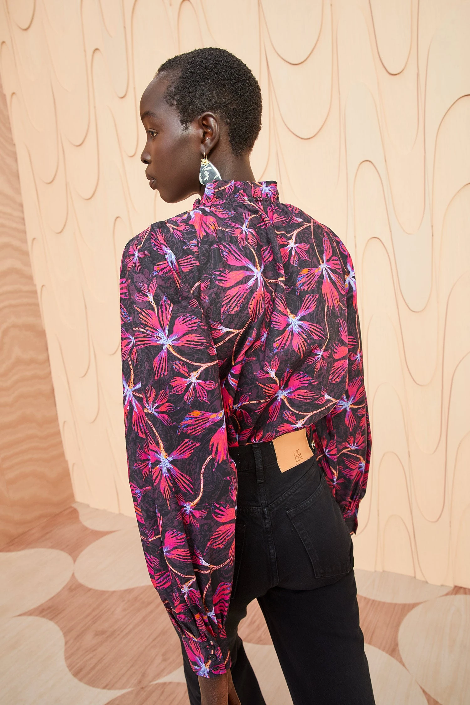 ULLA JOHNSON Marlie Blouse - Zinnia 4 ULLA JOHNSON Marlie Blouse - Zinnia - Image 4