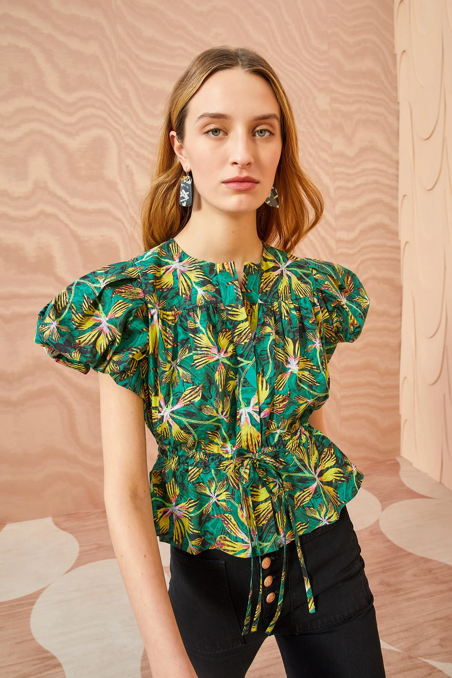 ULLA JOHNSON Mila Top - Tigerlily 1 ULLA JOHNSON Mila Top - Tigerlily