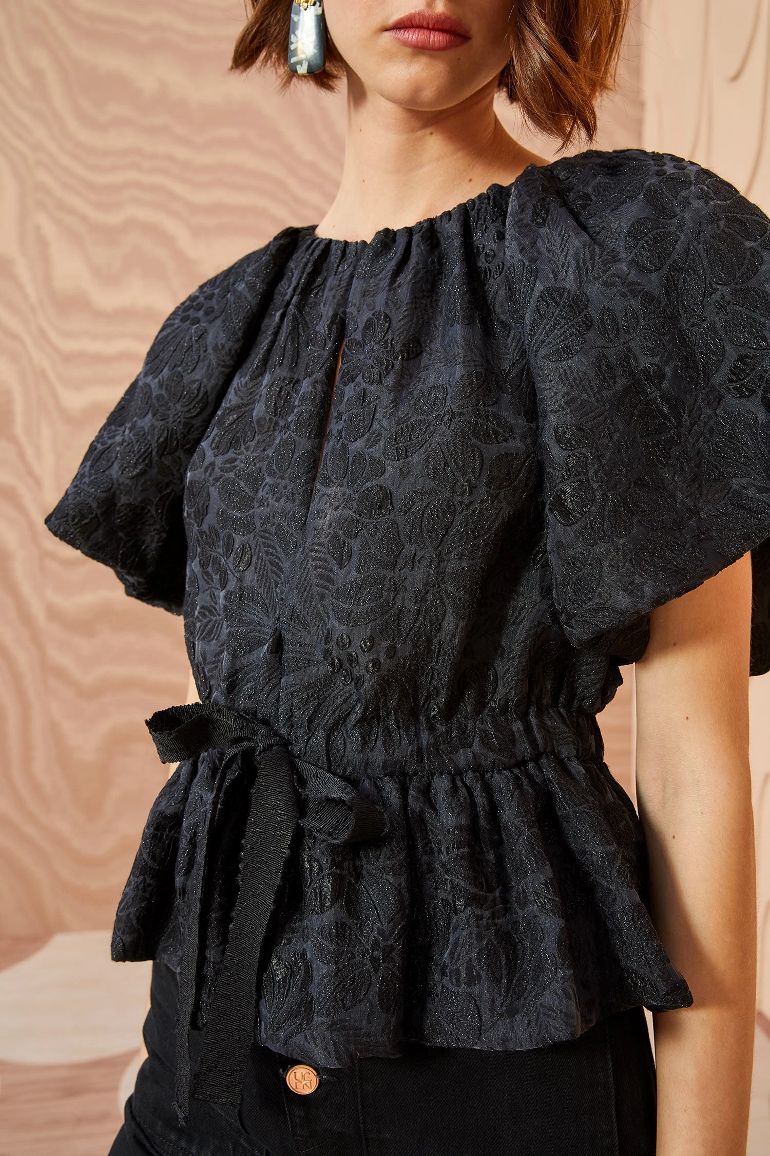 ULLA JOHNSON Mirabelle Top - Noir 2 ULLA JOHNSON Mirabelle Top - Noir - Image 2