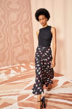 ULLA JOHNSON Nadira Skirt - Nocturne -Olivia Fashion Shop ULLA JOHNSON Nadira Skirt NOCTURNE 03