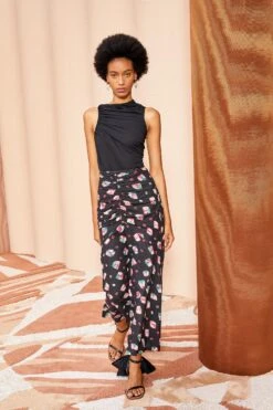 ULLA JOHNSON Nadira Skirt - Nocturne -Olivia Fashion Shop ULLA JOHNSON Nadira Skirt NOCTURNE 05