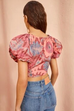 ULLA JOHNSON Nerida Top - Passionflower 8 ULLA JOHNSON Nerida Top - Passionflower -Olivia Fashion Shop ULLA JOHNSON Nerida Top PASSIONFLOWER 04