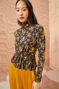 ULLA JOHNSON Nina Top - Maple -Olivia Fashion Shop ULLA JOHNSON Nina Top MAPLE 03