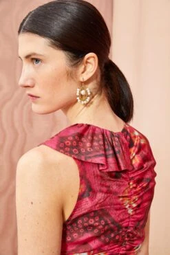 ULLA JOHNSON Othella Dress - Wild Rose -Olivia Fashion Shop ULLA JOHNSON Othella Dress WILD ROSE 03