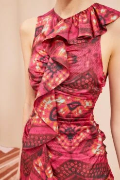 ULLA JOHNSON Othella Dress - Wild Rose -Olivia Fashion Shop ULLA JOHNSON Othella Dress WILD ROSE 05