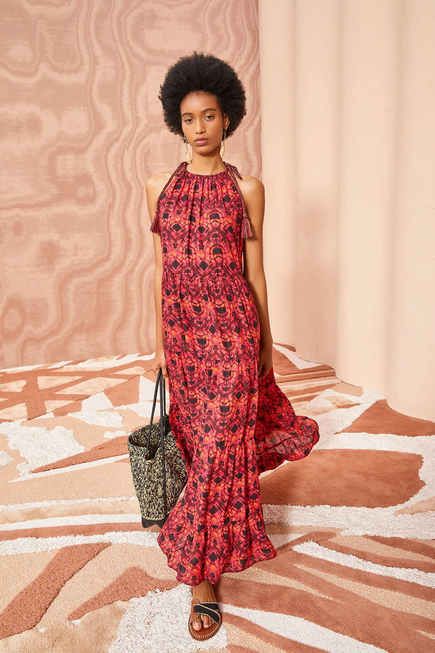 ULLA JOHNSON Ottavia Coverup - Wild Rose 1 ULLA JOHNSON Ottavia Coverup - Wild Rose