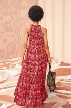 ULLA JOHNSON Ottavia Coverup - Wild Rose 8 ULLA JOHNSON Ottavia Coverup - Wild Rose -Olivia Fashion Shop ULLA JOHNSON Ottavia Coverup WILD ROSE 04