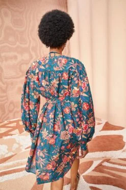 ULLA JOHNSON Otto Coverup - Delphinium 8 ULLA JOHNSON Otto Coverup - Delphinium -Olivia Fashion Shop ULLA JOHNSON Otto Coverup DELPHINIUM 04