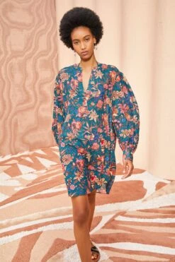 ULLA JOHNSON Otto Coverup - Delphinium 9 ULLA JOHNSON Otto Coverup - Delphinium -Olivia Fashion Shop ULLA JOHNSON Otto Coverup DELPHINIUM 05