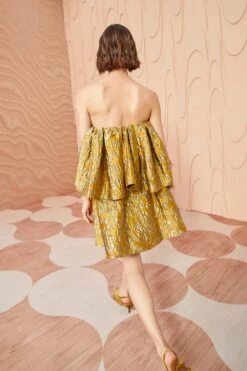 ULLA JOHNSON Oui Dress - Citrine -Olivia Fashion Shop ULLA JOHNSON Oui Dress CITRINE 0193
