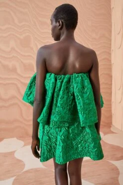 ULLA JOHNSON Oui Dress - Emerald -Olivia Fashion Shop ULLA JOHNSON Oui Dress EMERALD 0195