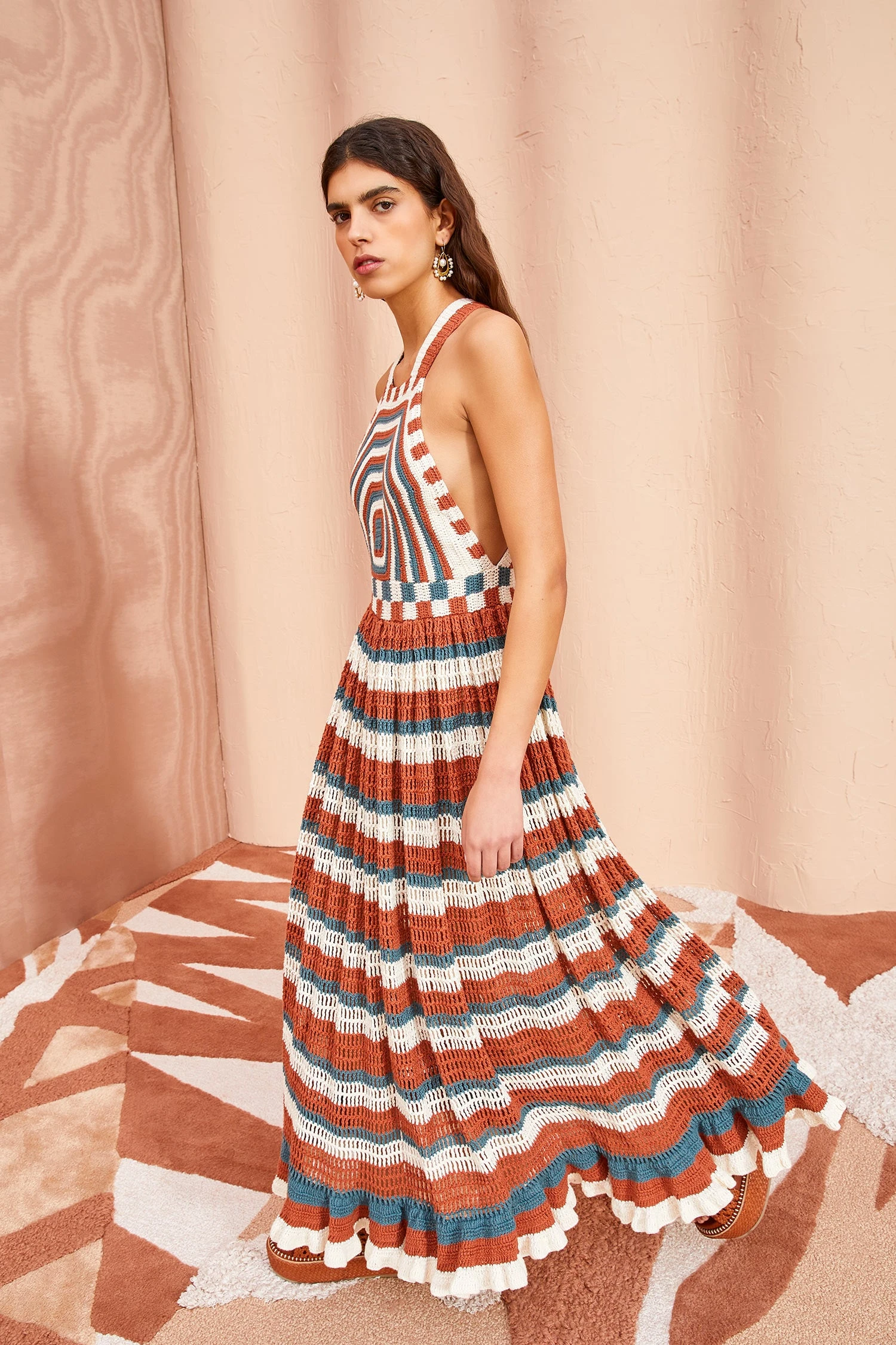 ULLA JOHNSON Paz Dress - Canyon 3 ULLA JOHNSON Paz Dress - Canyon - Image 3