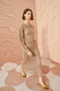 ULLA JOHNSON Prisha Dress - Flax -Olivia Fashion Shop ULLA JOHNSON Prisha Dress FLAX 0081