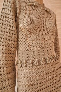 ULLA JOHNSON Prisha Dress - Flax -Olivia Fashion Shop ULLA JOHNSON Prisha Dress FLAX 02 ALT