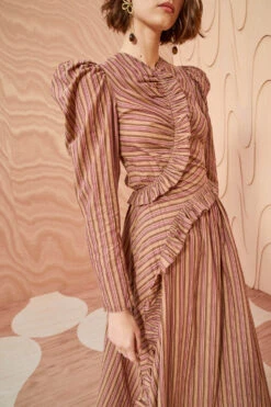 ULLA JOHNSON Prudence Dress - Mulberry 9 ULLA JOHNSON Prudence Dress - Mulberry -Olivia Fashion Shop ULLA JOHNSON Prudence Dress MULBERRY 02 ALT