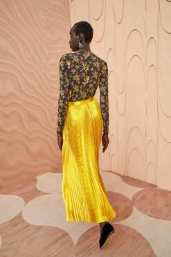 ULLA JOHNSON Rami Skirt - Sunsprite -Olivia Fashion Shop ULLA JOHNSON Rami Skirt SUNSPRITE 03