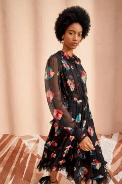 ULLA JOHNSON Reina Dress - Nocturne 7 ULLA JOHNSON Reina Dress - Nocturne -Olivia Fashion Shop ULLA JOHNSON Reina Dress NOCTURNE 03