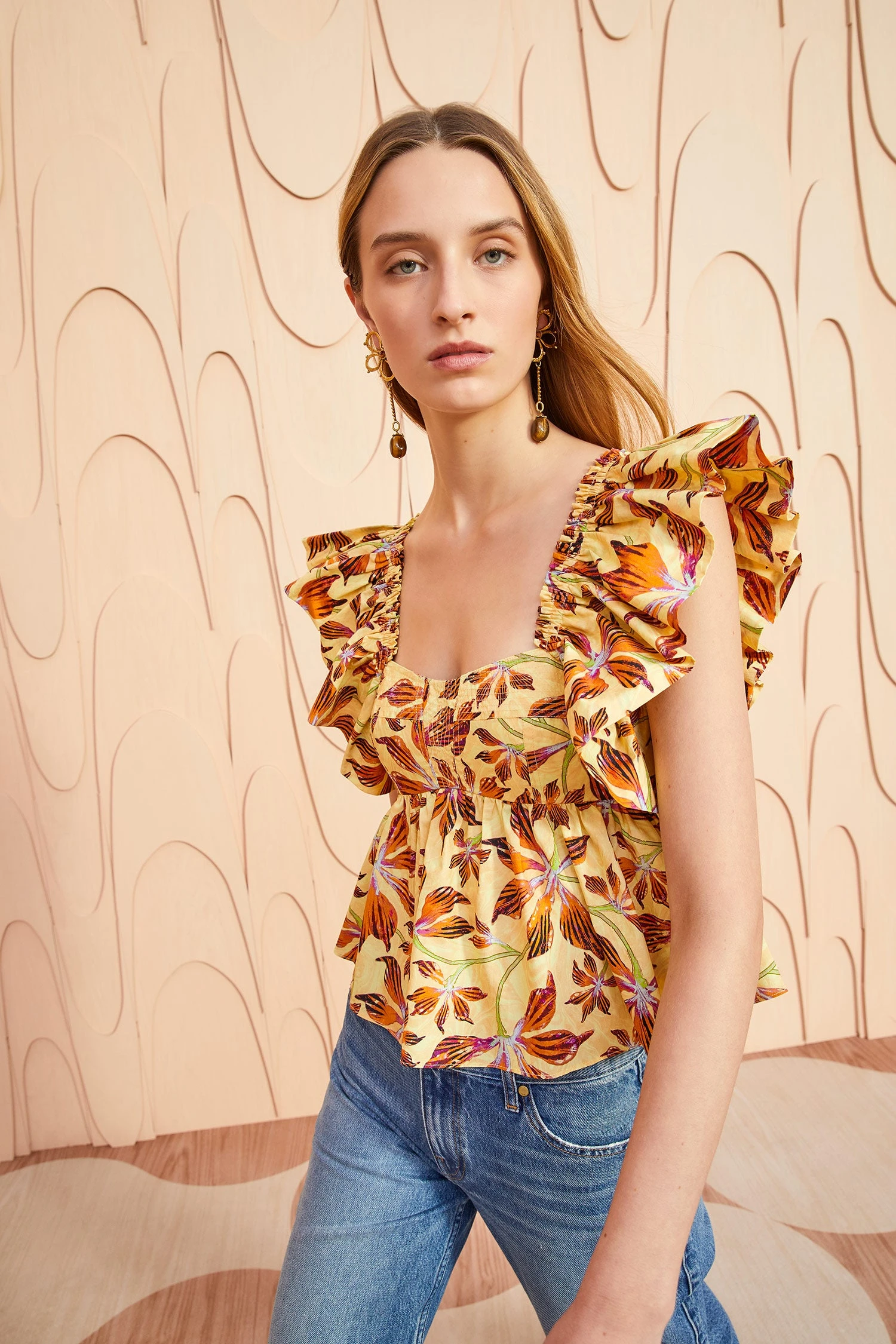 ULLA JOHNSON Romi Top - Lotus 3 ULLA JOHNSON Romi Top - Lotus - Image 3