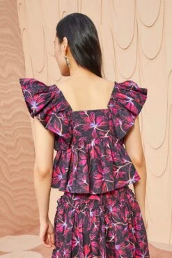 ULLA JOHNSON Romi Top - Zinnia -Olivia Fashion Shop ULLA JOHNSON Romi Top ZINNIA 03