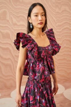 ULLA JOHNSON Romi Top - Zinnia -Olivia Fashion Shop ULLA JOHNSON Romi Top ZINNIA 05