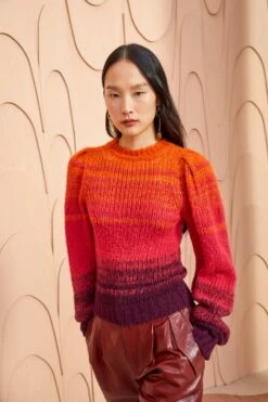ULLA JOHNSON Rosalia Pullover - Agate -Olivia Fashion Shop ULLA JOHNSON Rosalia Pullover AGATE 0036