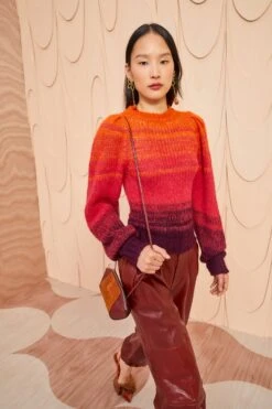 ULLA JOHNSON Rosalia Pullover - Agate -Olivia Fashion Shop ULLA JOHNSON Rosalia Pullover AGATE 01 MAIN