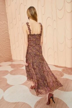 ULLA JOHNSON Rosaria Dress - Pomegranate -Olivia Fashion Shop ULLA JOHNSON Rosaria Dress POMEGRANATE 04