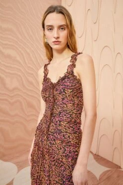 ULLA JOHNSON Rosaria Dress - Pomegranate -Olivia Fashion Shop ULLA JOHNSON Rosaria Dress POMEGRANATE 05